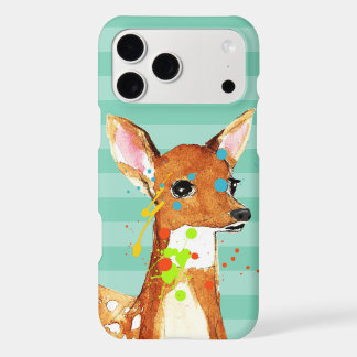 Fawn Paint Splats Abstract Deer iPhone 6 17 Pro Max Case