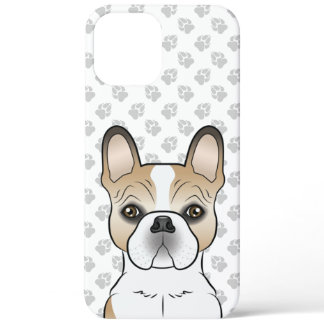 Fawn Pied French Bulldog / Frenchie Dog &amp; Paws iPhone 12 Pro Max Case