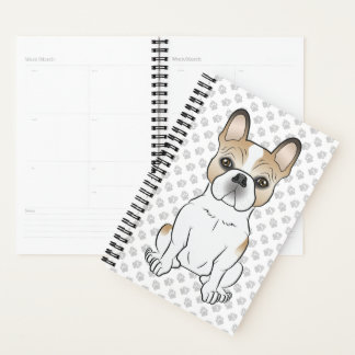 Fawn Pied French Bulldog / Frenchie Dog &amp; Paws Planner