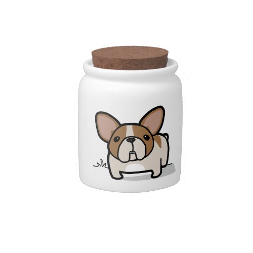 Fawn Pied Frenchie Candy Jar