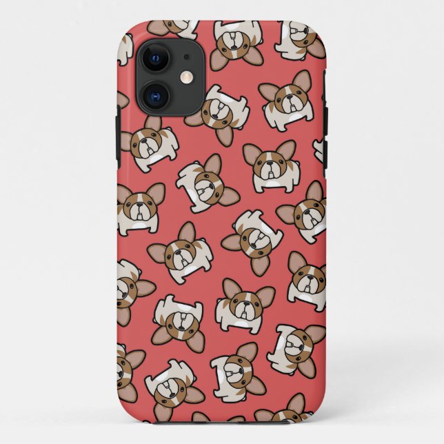 Fawn Pied Frenchies Case-Mate iPhone Case (Back)