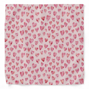 Fawn Pink Heart Bandana