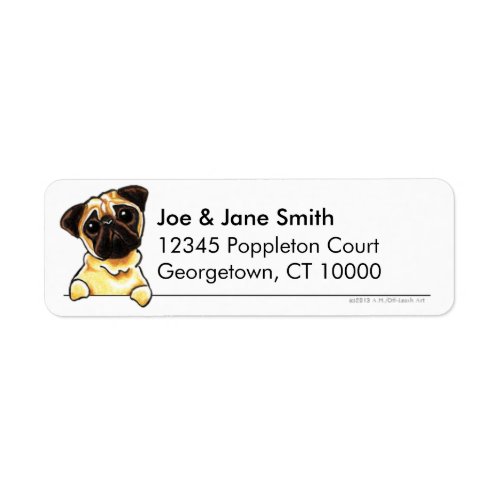 Fawn Pug Clean  Simple Label