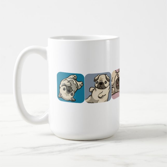 Fawn Pugs Coffee Mug (Left)
