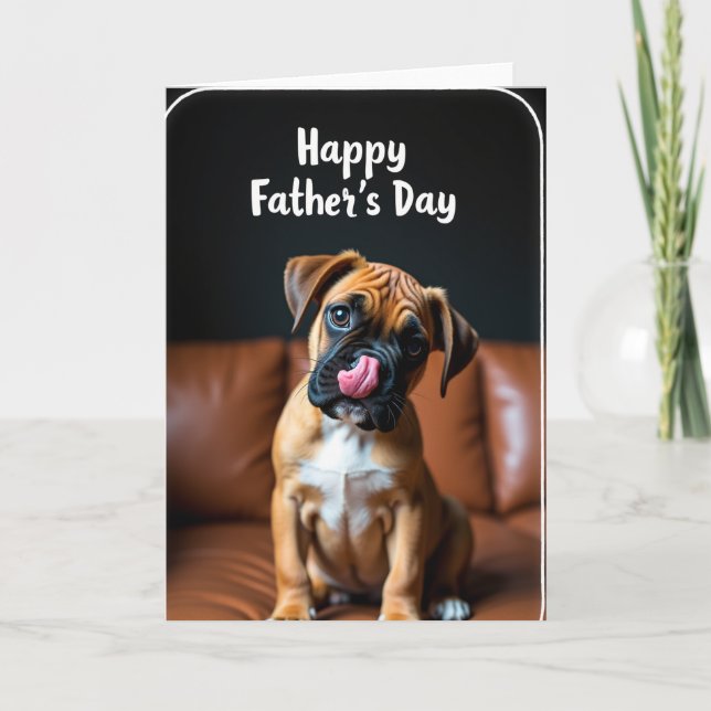 Fawn Pup Sweet Fathers Day Card (Front)