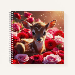 Fawn & Roses  Notebook