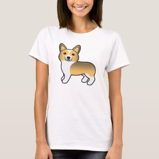 Fawn Sable Pembroke Welsh Corgi Cartoon Dog T-Shirt