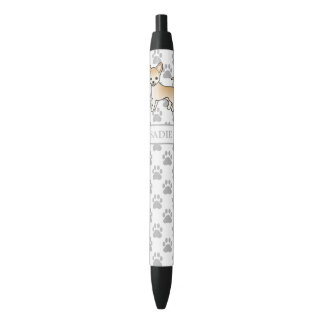 Fawn Smooth Coat Chihuahua Cartoon Dog &amp; Name Pen