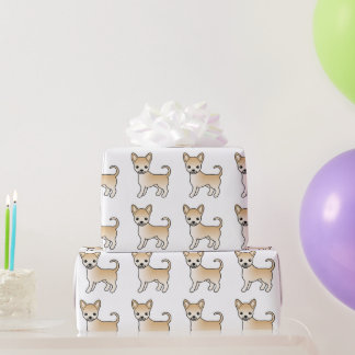 Fawn Smooth Coat Chihuahua Cute Dog Pattern Wrapping Paper