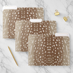Fawn Spots Baby Deer Animal Print Pattern File Folder