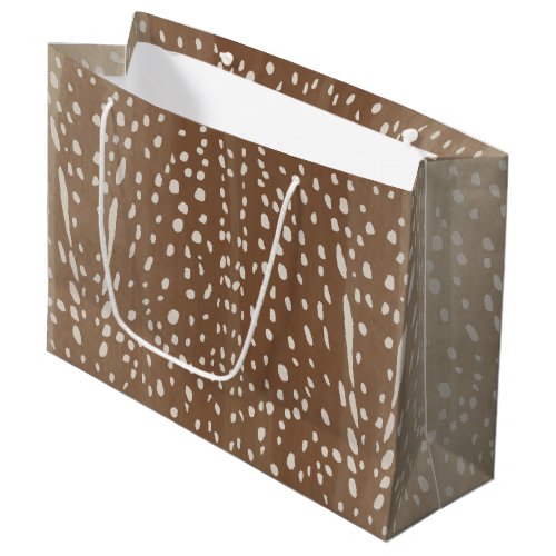 Fawn Spots Baby Deer Animal Print Pattern Large Gift Bag