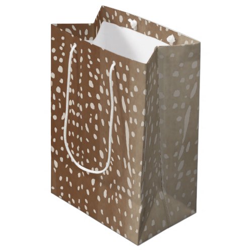 Fawn Spots Baby Deer Animal Print Pattern Medium Gift Bag