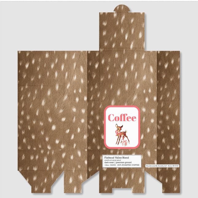 Fawn Spots Roasted Coffee (Unfolded)
