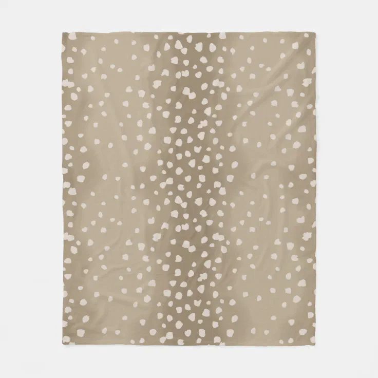 Fawn Spots Soft Brown Animal Pattern Fleece Blanket Zazzle