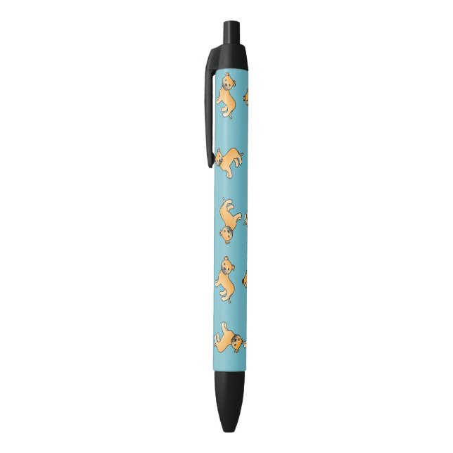 Fawn Staffordshire Bull Terrier Pattern Pen (Top (Vertical))