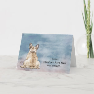 Fawn Tan French Bulldog Sympathy Card