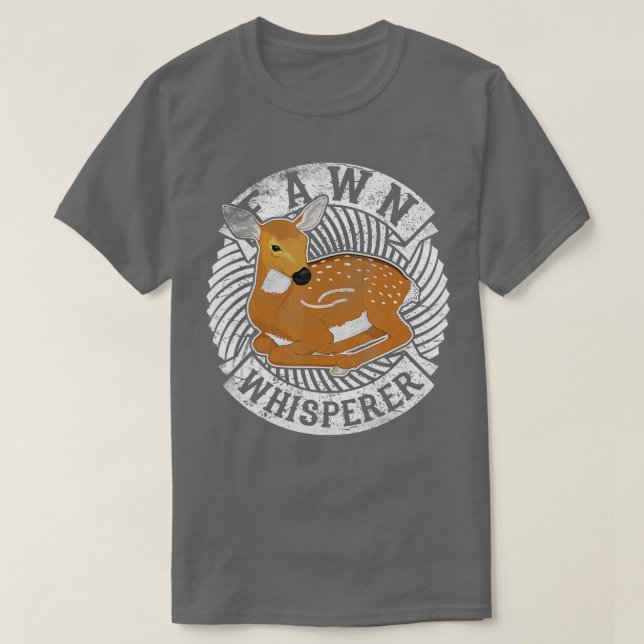 Fawn Whisperer Costume Roe Whitetail Deer Christma T-Shirt (Design Front)