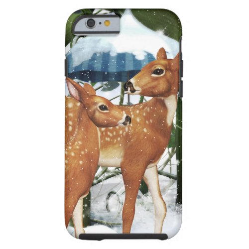 Fawn Winter Deer iPhone 6 case