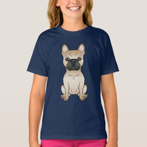 Fawn With Black Mask French Bulldog  Frenchie Dog T_Shirt