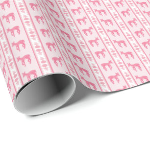 Fawns and Hydrangeas Wrapping Paper