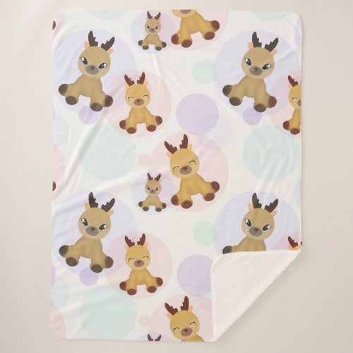 Fawns Bambi Sherpa Blanket