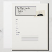 Fax Machine Cover Letter Custom Personalized (Front/Back)