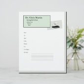 Fax Machine Cover Letter Customizable (Standing Front)