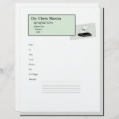 Fax Machine Cover Letter Customizable (Front/Back)