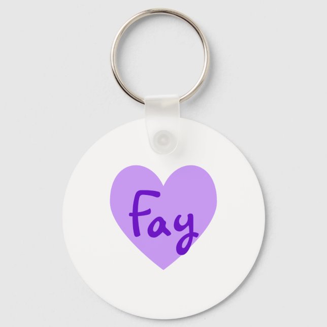 Fay in Purple Keychain (Front)