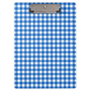 Faye and Laure Blue Gingham Clipboard