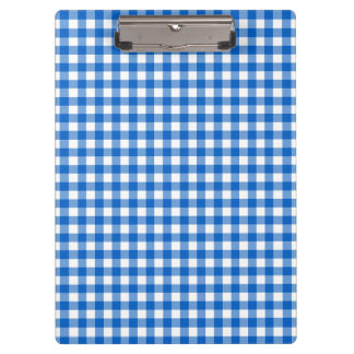 Faye and Laure Blue Gingham Clipboard