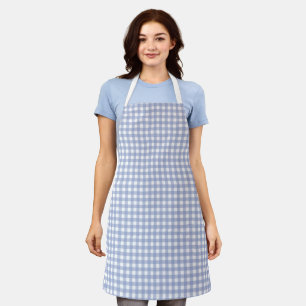 Faye and Lauren Blue Gingham Apron