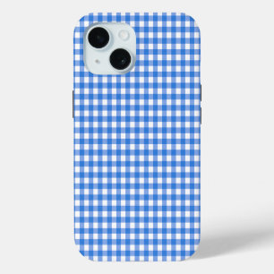 Faye and Lauren Blue Gingham iPhone 15 Case