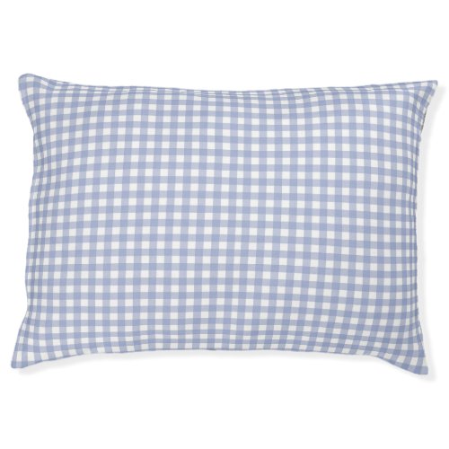 Faye and Lauren Blue Gingham Dog Bed