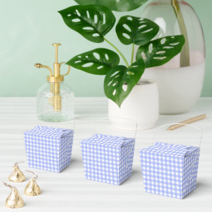 Faye and Lauren Blue Gingham Favor Boxes