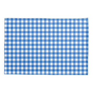 Faye and Lauren Blue Gingham Pillow Case