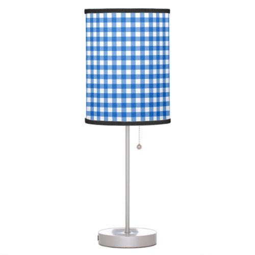 Faye and Lauren Blue Gingham  Table Lamp