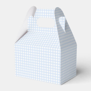 Faye and Lauren Blue Pastel Gingham Favor Boxes