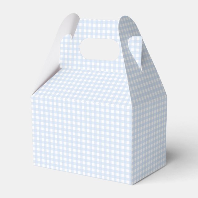 Faye and Lauren Blue Pastel Gingham Favor Boxes (Back Side)