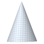 Faye and Lauren Blue Pastel Gingham Party Hat
