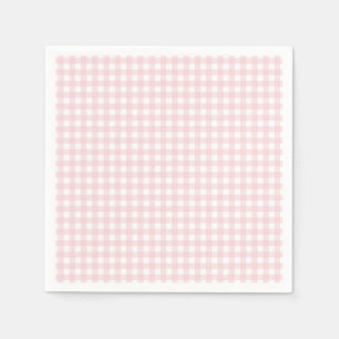 Faye and Lauren Blush Gingham Napkins