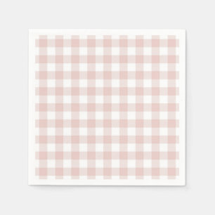 Faye and Lauren Blush Plaid Napkins