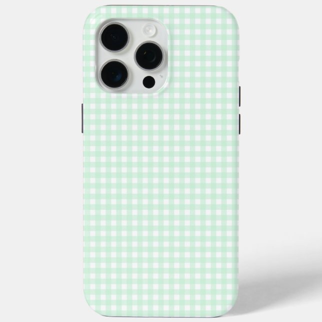 Faye and Lauren Bright Green Gingham Case-Mate iPhone Case (Back)