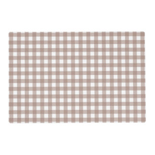 Faye and Lauren Chocolate Gingham Placemat