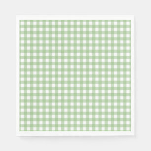 Faye and Lauren Classic Green Gingham Napkins