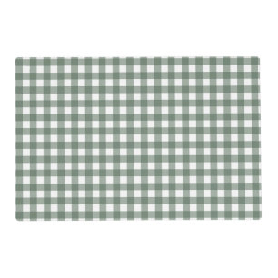 Faye and Lauren Dark Green Gingham Placemat