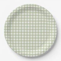 Faye and Lauren Fall Light Green Gingham