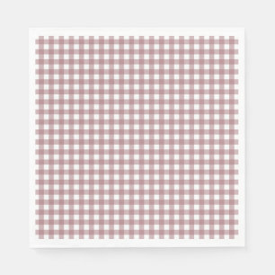 Faye and Lauren Fall Pink Gingham Napkins