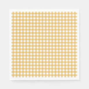 Faye and Lauren Fall Yellow Gingham Napkins