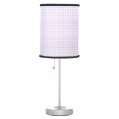 Faye and Lauren Gingham Pastel Purple Table Lamp (Right)